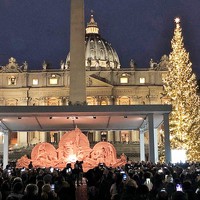 Главная площадь Ватикана преобразилась к Рождеству