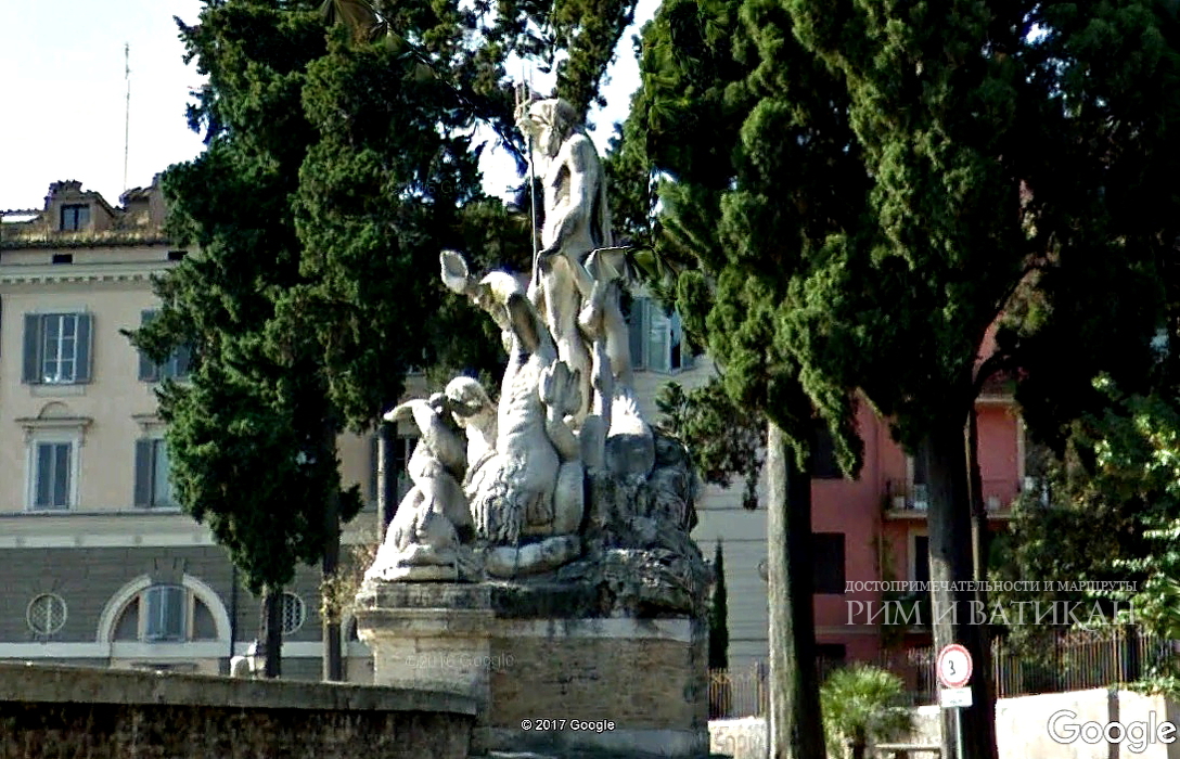 Фонтан Нептуна на Piazza Navona  в Риме